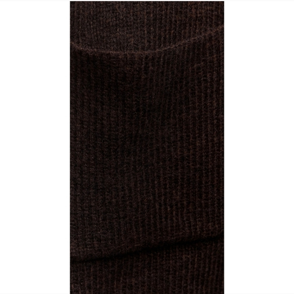 ZARA Cardigan Coat Cape Scarf Brown size S and M - Picture 13 of 16